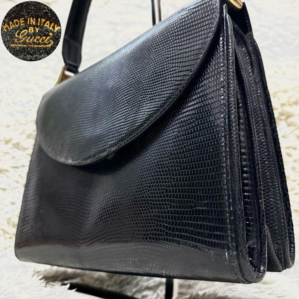 Vintage GUCCI Lizard Handbag
